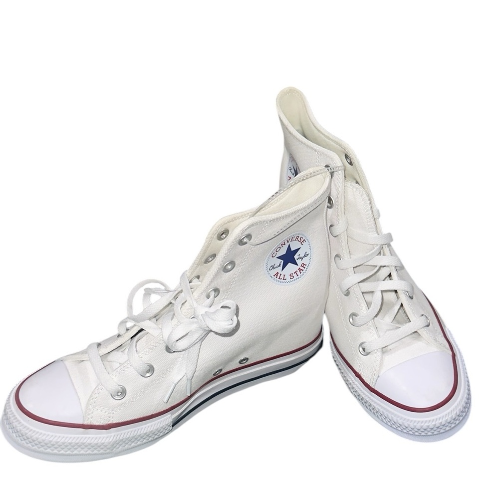 NEW Converse Chuck Taylor All Star High-Top Wedge Sneaker White Logo 10.5 - Picture 9 of 12